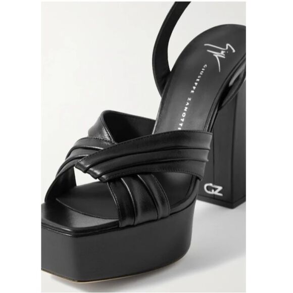 Giuseppe Zanotti Black Platform Heels, Excellent, Size EU 36.5 - Picture 1 of 16